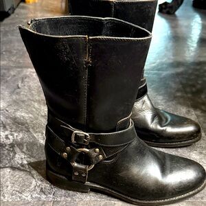 FRYE AND CO. Black Combat & Moto Boots